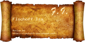 Fischoff Iza névjegykártya